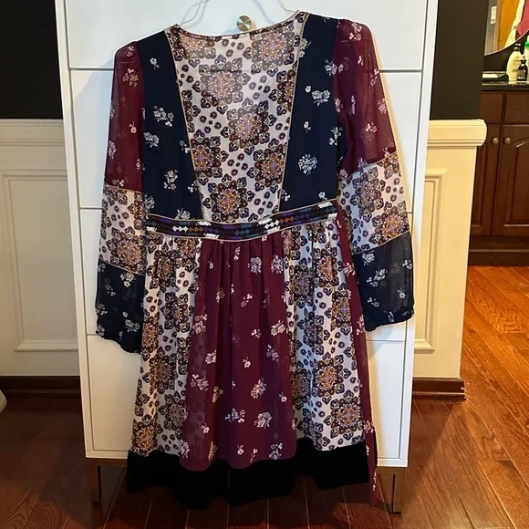 Anthropologie deep purple dress - Picture 4 of 4